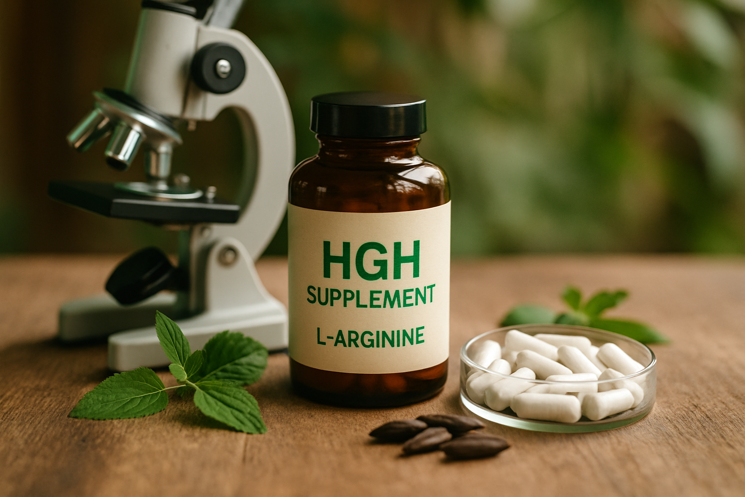 L-Arginin Kapseln und Pulver als natürlicher HGH Booster für erhöhte Wachstumshormon-Ausschüttung