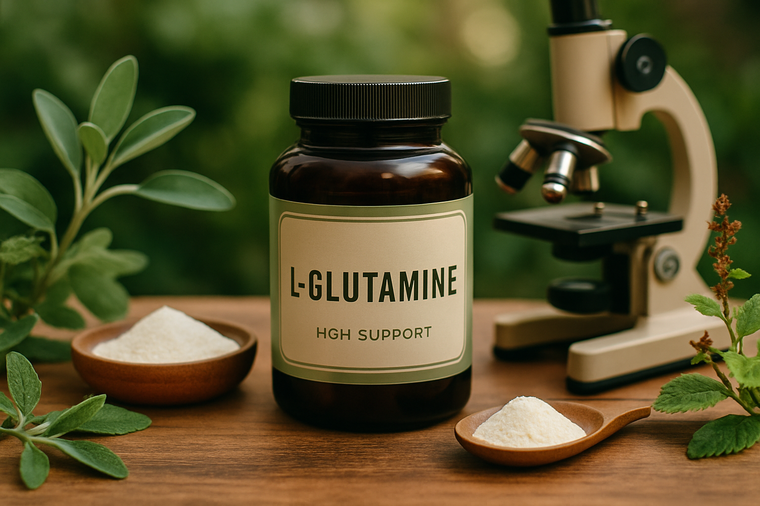 L-Glutamin Pulver und Kapseln zur Steigerung der Wachstumshormon-Produktion