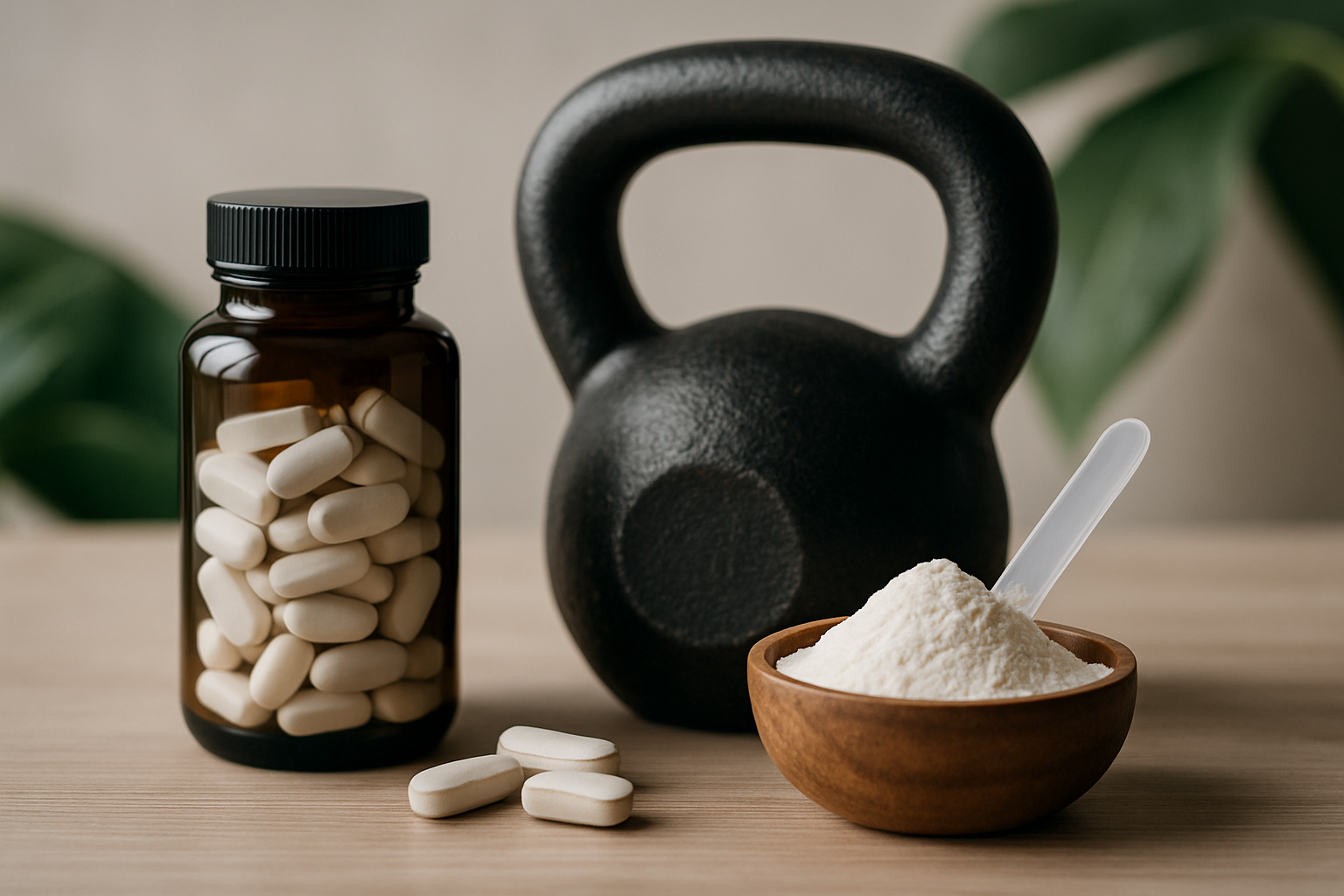 Person beim Krafttraining für natürliche HGH-Steigerung