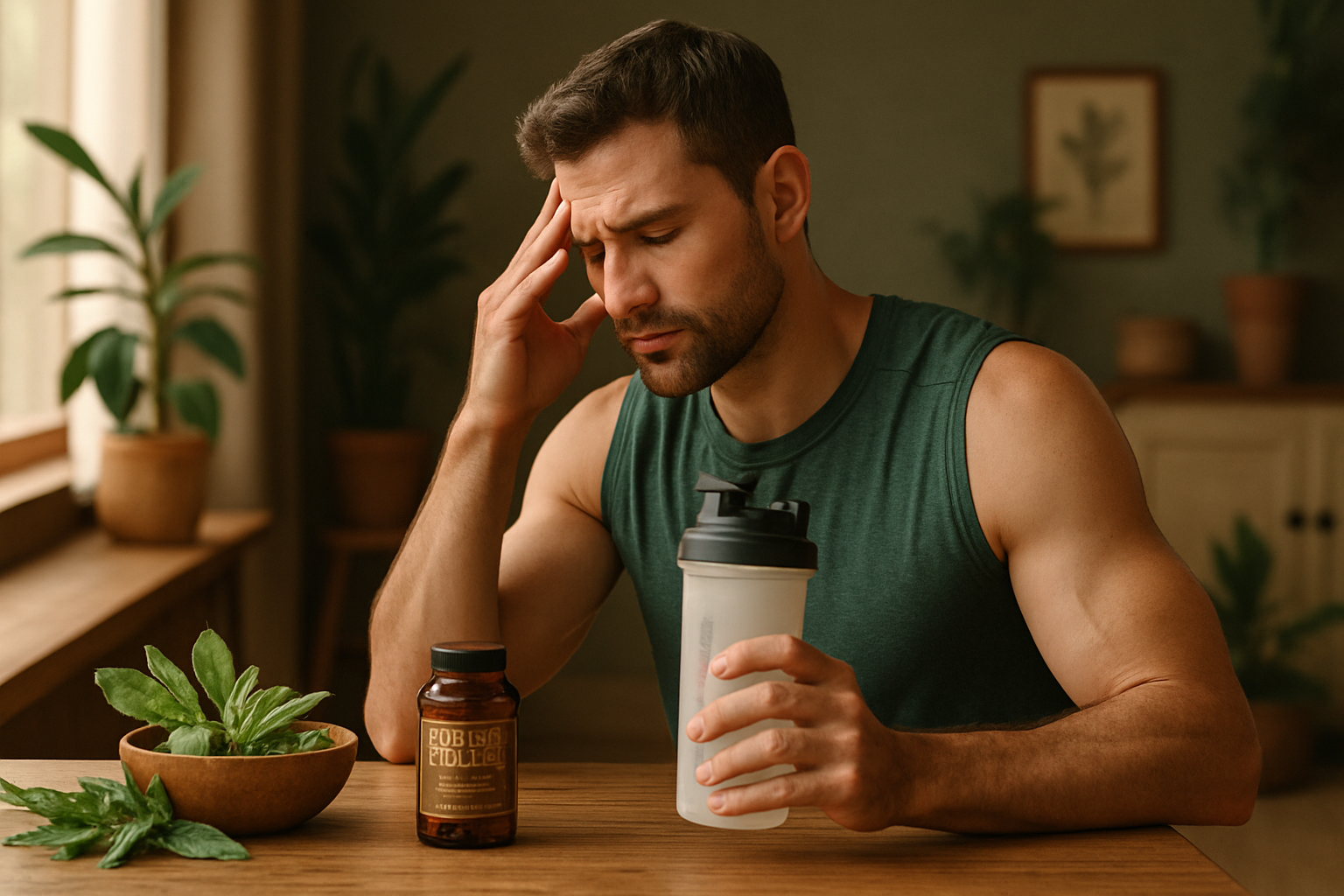 Person meditiert zur Stressreduktion für optimale HGH-Spiegel